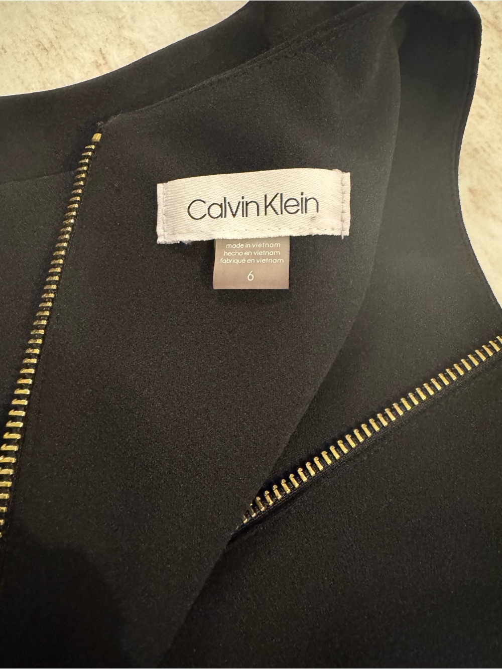 Calvin Klein Black Sleeveless Midi Sheath Dress - Picture 8 of 10